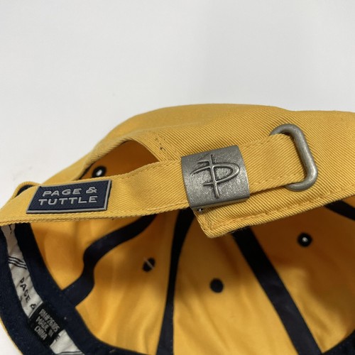Cappello uomo THE WILDS Golf Club berretto cinturino posteriore chiusura metallo giallo nuovo con etichette - Foto 8 di 9