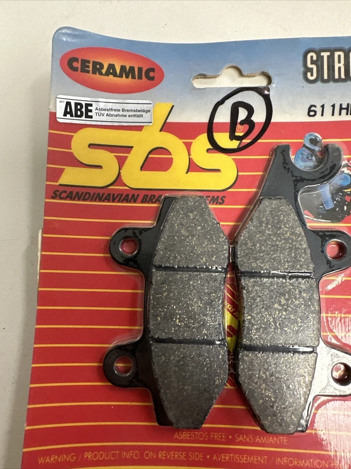 Pastillas de freno delanteras SBS 611HF FR Suzuki DR350 Triumph Daytona Yamaha XTZ750 #20354 Foto 4 de 4