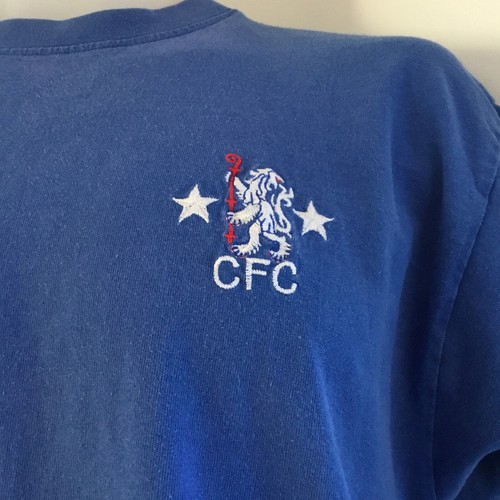 RETRO CHELSEA FOOTBALL SHIRT VINTAGE No 9 OSGOOD BLUE HOME 1970s CFC BADGE Med - Picture 4 of 18