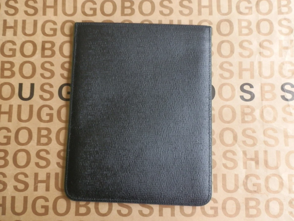 New Hugo Boss Tablet Ipad Samsung Acer Black Leather Case Cover Sleeve Wallet - Image 4 of 4