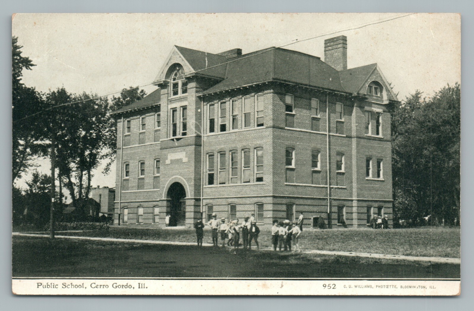 Public School CERRO GORDO Illinois—Antique Piatt County CU Williams 1910s eBay