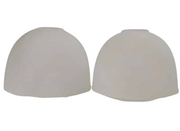 2 Pack Alabaster Glass Lamp Shade Replacement for Ceiling Fan Light Fixture