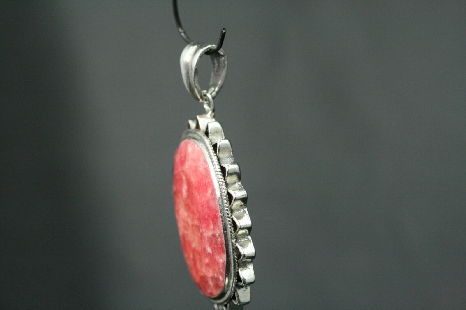 A 925 Sterling Silver Low Grade Ruby Crystal Ston… - image 8