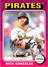 2024 Topps Heritage #318 Nick Gonzales RC