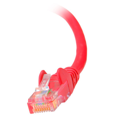Belkin Cat 5e Snagless Computer Patch Cable Cord Wire Connector 25 ft. Red
