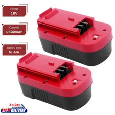 1-2Pack 18V for Black and Decker HPB18 18 Volt 4.5Ah Battery HPB18-OPE 244760-00