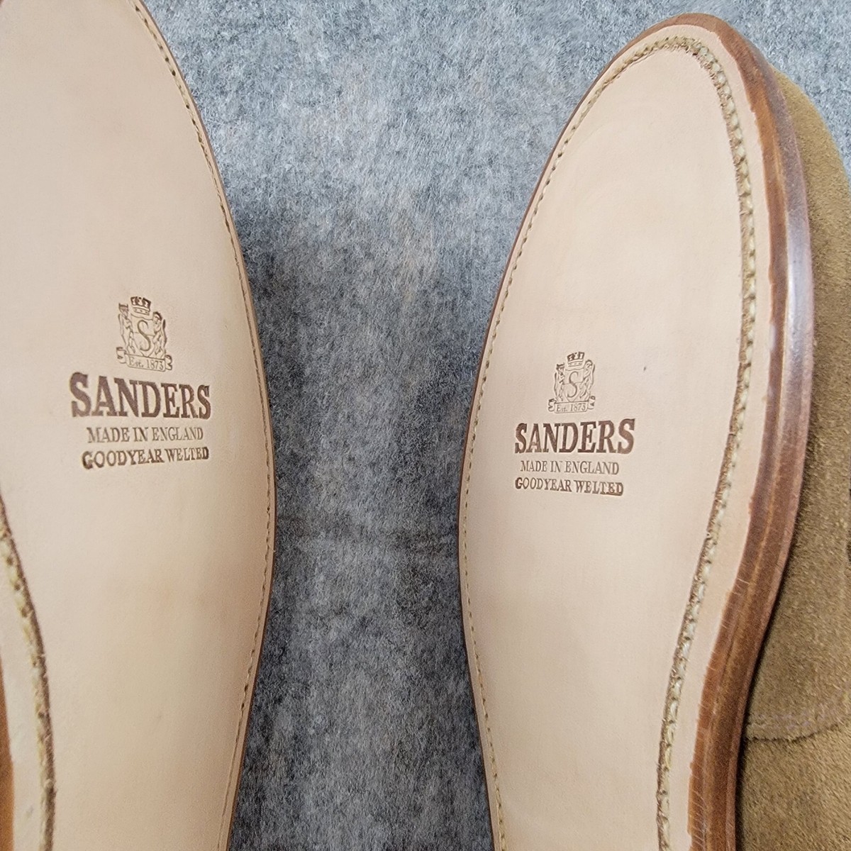 Todd Snyder x Sanders Edwin Suede Loafer size US 8.5 Tan  display picture 3