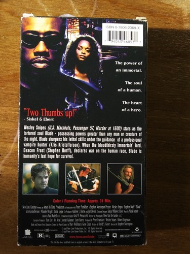 Blade 1 (1998 VHS) and Blade 2 (2002 DVD) - Imagen 7 de 8