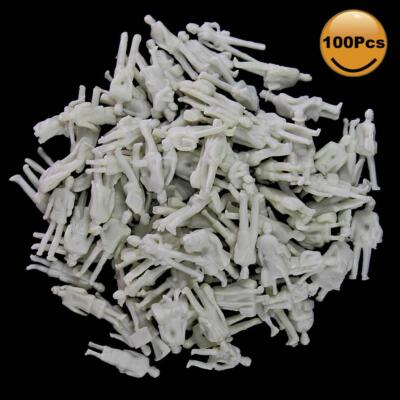 100 Or 200pcs 1:87 HO Scale Unpainted White Plastic Figures - Standing People For Model Scenes-874023