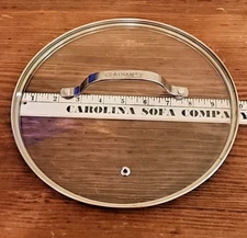 Gotham Steel Replacement Vented Glass Lid Stainless Steel Rim 10 Inches