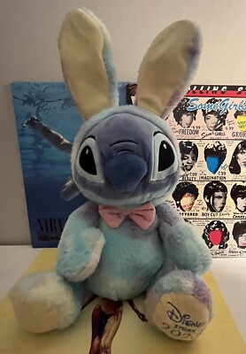 Disney Store Exclusive Lilo & Stitch 2020 Plush Easter Bunny Stitch 15  Pastel