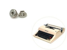 2 Thumb Nuts for Underwood 330 Typewriter Ribbon Spool Screw Holder thumbnail