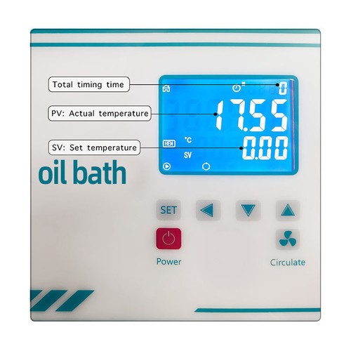 6L High Precision Thermostat Inner Loop Circulator Water/Oil Bath RT+10~300℃ AU - Bild 11 von 17