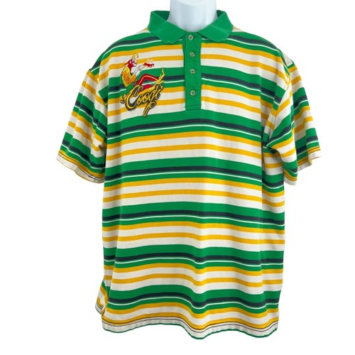Vintage 90s Coogi Striped Polo Shirt XXXXL Stitched Logo | eBay