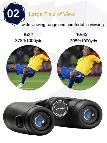 SV40 Binoculars 10X42/8X32 Telescope Powerful HD Long Range Camping Equipment - Picture 3 of 22