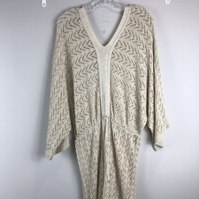 Unbranded beige acrylic crochet dress Size S/M