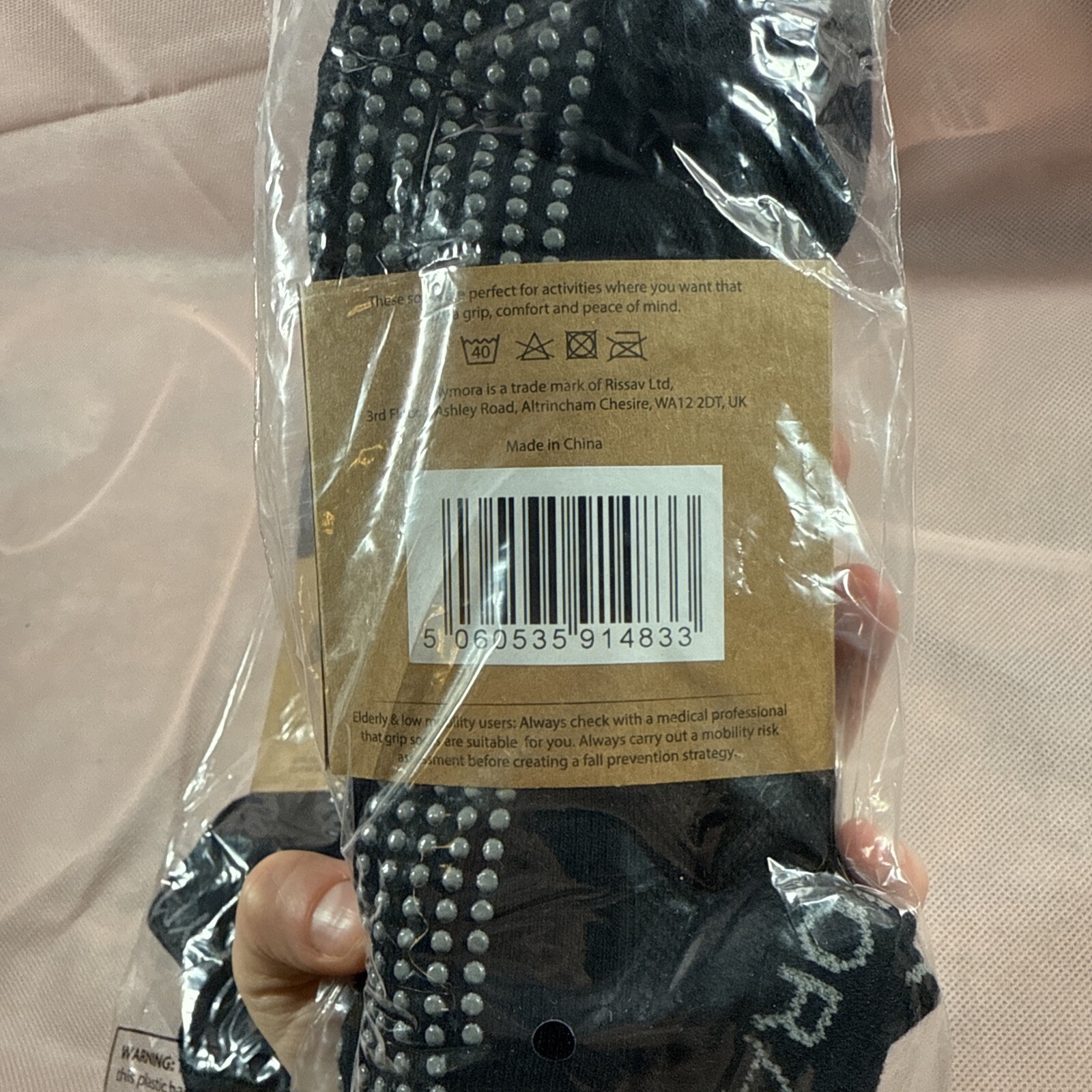 SAOLA RYMORA 4 Paia Calze Antiscivolo Grip Donna Taglia 5 8 Taglio Basso Imbottite Tacco Punta Suola