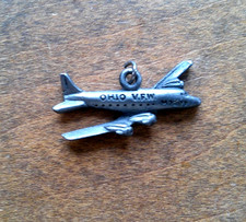 De colección Peltre VFW Veteranos de Guerras Extranjeras Avión Avión Ohio 1978-79 ENCANTO