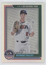 2022 Panini USA Baseball Stars & Stripes Holo Blue 33/60 Brennan Phillips 5ya