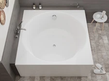 Abyss 59" Freestanding Bathtub in White