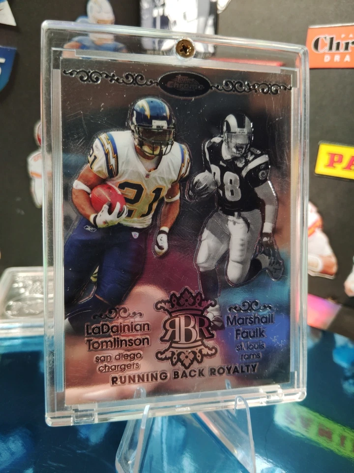 2007 Topps Chrome - Running Back Royalty LaDainian Tomlinson, Marshall Faulk... - Image 4 of 4