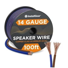  14 Gauge Speaker Wire 100 ft Cable, 14 AWG Speaker Wire Cable, True 100 Feet