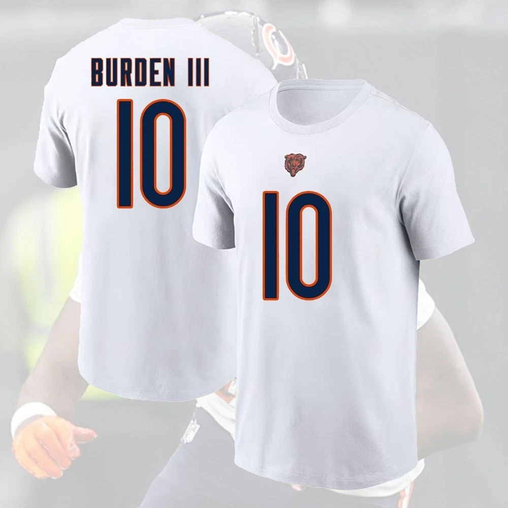 Luther Burden III #10 Chicago Bears Player Number & Name For Fans Gift