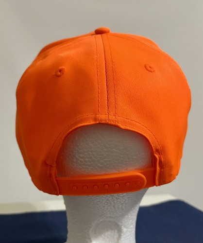 Otto Cap Orange Safety Baseball Cap Hat Snap Back Adjustable Strap - Picture 3 of 6