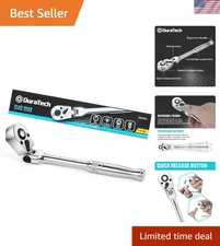 Heavy-Duty Alloy Steel 72-Tooth Flex-Head Ratchet with Quick Release Mechanism