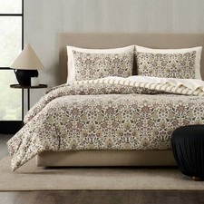 Jeremiah Brent Home 3pc Floral ' Geneva' Cotton Comforter Set