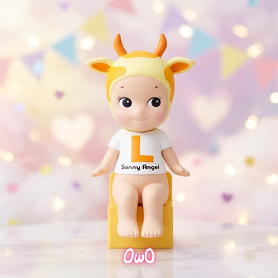 Sonny Angel 12th Anniversary Sitting Cow Figure 2016 Letter L