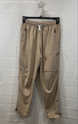 Baleaf Men's Beige Hiking Outdoor Pants Water Resistant UPF 50+ Stretch NWT Sz S