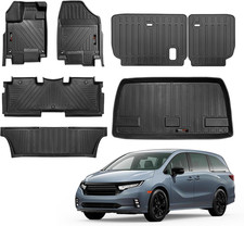 All Weather Floor Mats 3 Row  Cargo Liner for 2018-2026 Honda Odyssey TPE