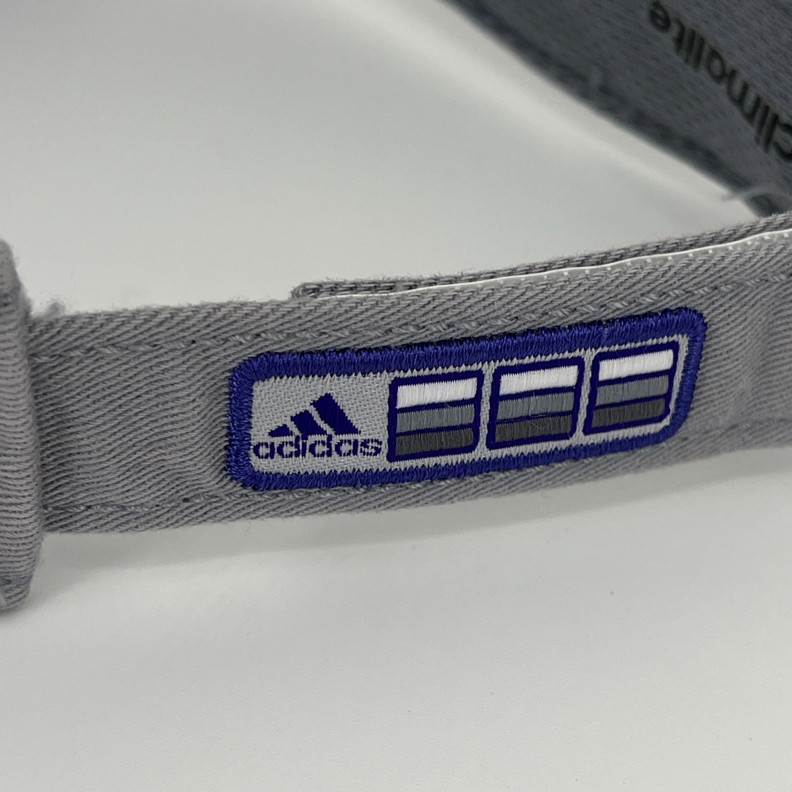 Adidas Golf Visor Hat - Climalite StrapBack Gray … - image 5