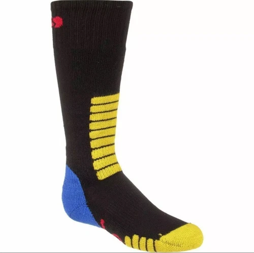 CHAUSSETTES DE SKI ENFANTS EUROSOCK "SKI SUPREME OTC" NOIR/BLEU/JAUNE 3XS (9 11) 2 PAIRES