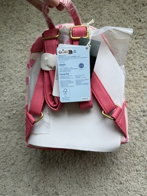 Loungefly Sanrio Cinnamoroll Mini Backpack Strawberry Faux Leather Zip Pink