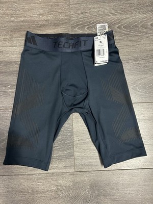 Adidas TECHFIT Pro Series Resiltech Shorts Half Tights Men's S NWT Navy
