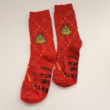 McDonald s Grinch Socks 2025 Red Adult Happy Meal Toy Collectible Holiday