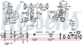 NISSENS Turbolader mit Dichtungen für SEAT Ibiza III Cordoba VW Sharan Alhambra 