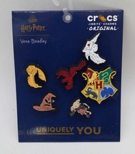 Set of 6 Crocs Jibbitz Harry Potter Croc/Shoe Charms Vera Bradley