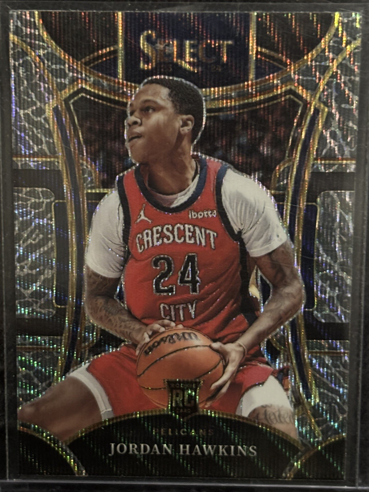 2023-24 Panini Select Jordan Hawkins Elephant Prizm SP RC #334