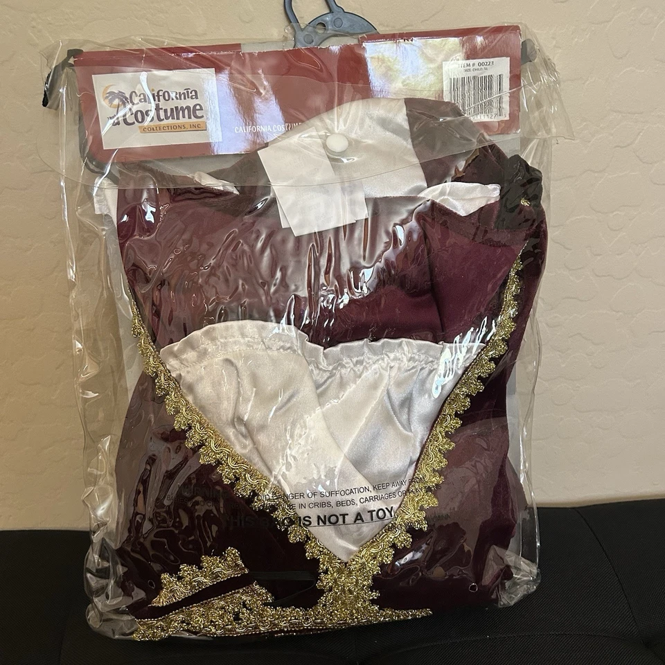 Disfraz California Regal Princesa Borgoña y Dorado Halloween Atuendo Renacimiento Foto 3 de 4