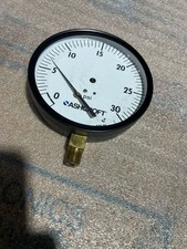 ASHCROFT 45W1000H02L-30 / 0-30 PSI PRESSURE GAUGE 4.5  FACE /1/4 NPT STK L707CC