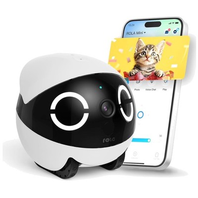 ROLA Mini FamilyBot: Portable Indoor Camera with Phone App