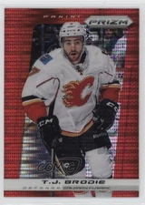 2013-14 Panini Prizm Target Red Pulsar Prizm TJ Brodie #121 0x09