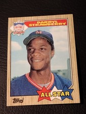 1987 Topps Baseball - #601 Darryl Strawberry - New York Mets EX-NM Condition 
