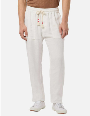 MC2 Saint Barth Men's White Knit Linen Sleepwear Lounge Calais Pants Size Medium