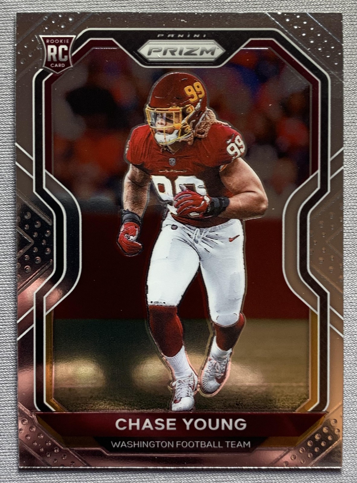 2020 Panini Prizm Rookie RC #383 Chase Young Washington Football Card