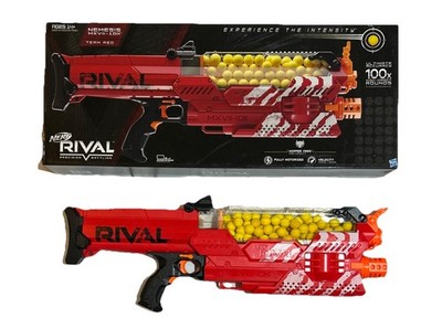 Nerf Rival Nemesis Motorized Blaster MXVII-10K Red, 100 Balls D