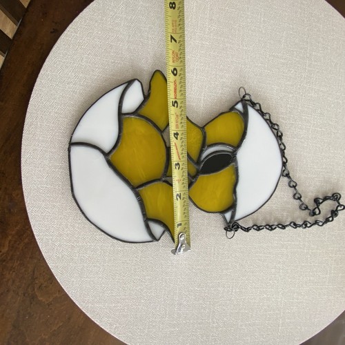 Handwerkliche handgefertigte Buntglas Baby Küken im Ei Sonnenfänger. - Bild 4 von 5